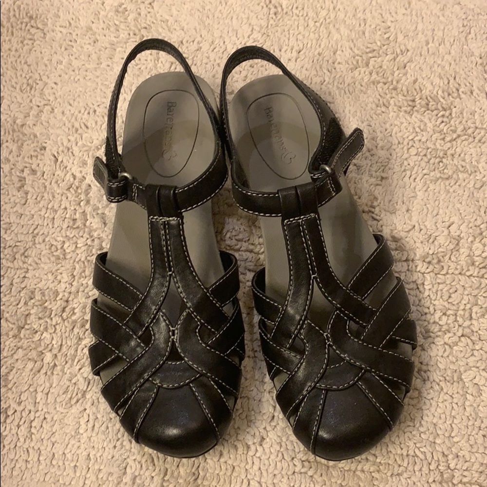 Baretraps Athens Sandals sz8 Black NWOT